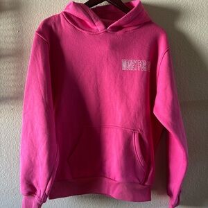 SORELLA BOUTIQUE MONEY FOR NAILS hot pink hoodie size S